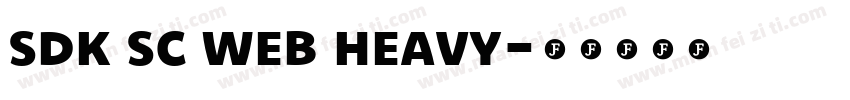sdk sc web heavy字体转换